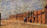 Georges Seurat Piling Farmer painting